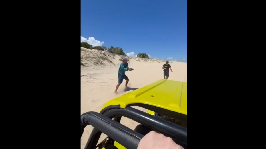 Vídeo mostra tentativa de assalto a turistas em buggy durante um passeio; veja | notícias do rio grande do norte Foto: Reprodução