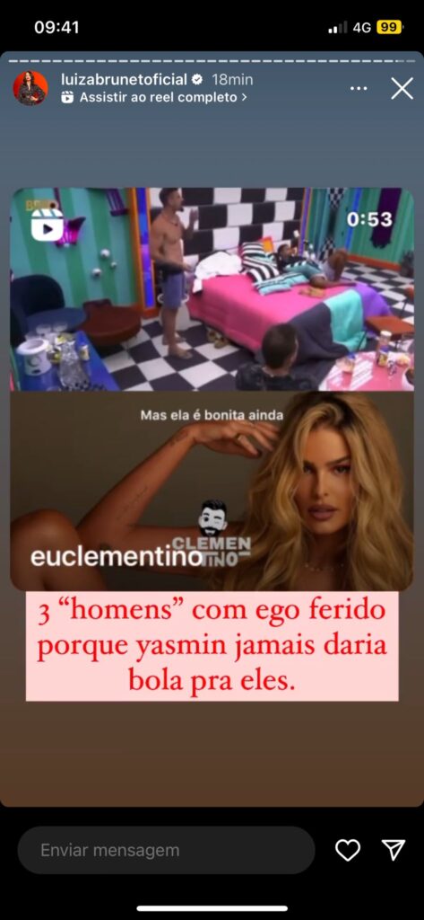Bbb: conversa entre rodriguinho e nizam sobre corpo de yasmin brunet gera revolta nas redes sociais; veja vídeo | notícias do rio grande do norte GDujGgMWkAA Yjq