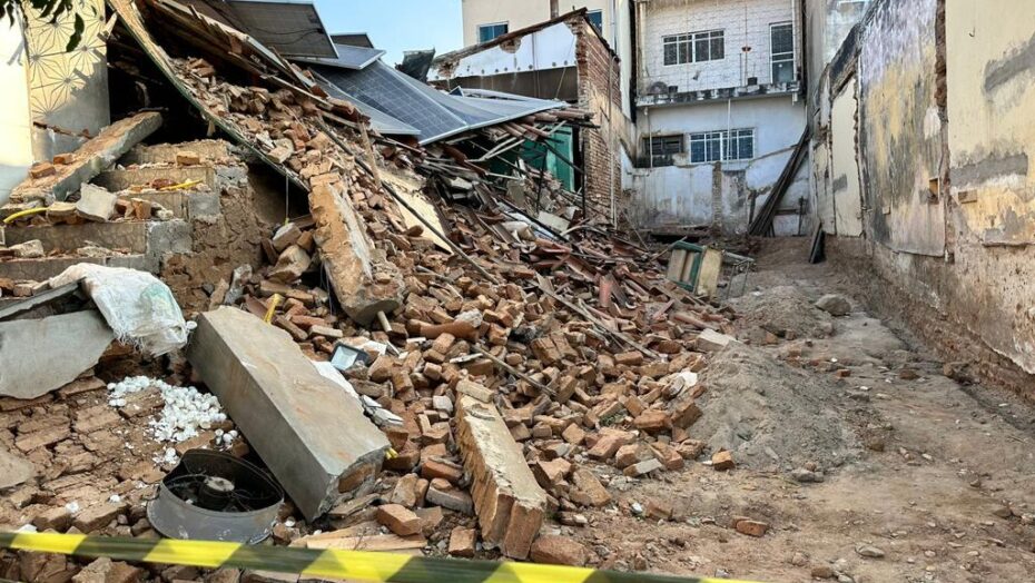 Desabamento de panificadora foi provocado por obra vizinha - Foto: Divulgação/Polícia Civil