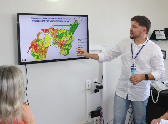 SMS lança mapa que mostra áreas de Natal com mais chance de pegar dengue - Foto: Divulgação/SMS