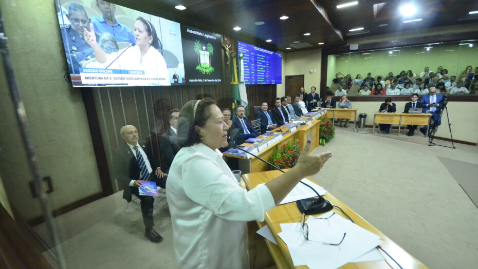 Abertura do Ano Legislativo 2024 com a GoveRio Grande do Norteadora Fatima Bezerra. Foto: José Aldenir/AGORA RN