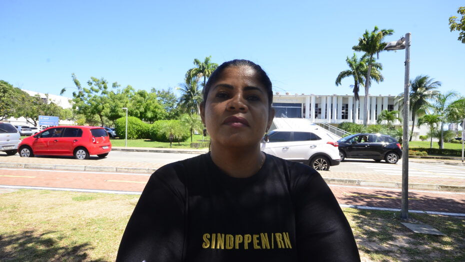 Presidente do Sindicato dos Policiais Penais do RN, Vilma Batista / Foto: Jos&eacute; Aldenir - Agora RN