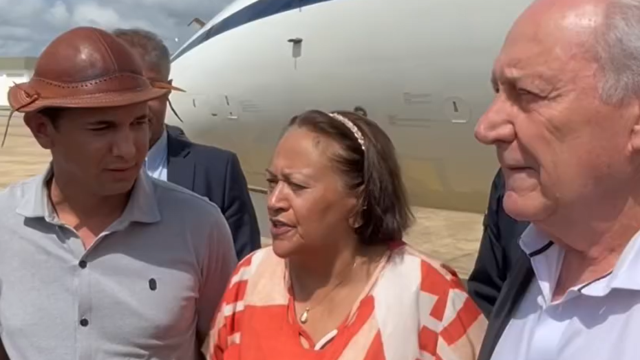 Ministro da Justiça durante encontro com Fátima e Allyson / Foto: reprodução