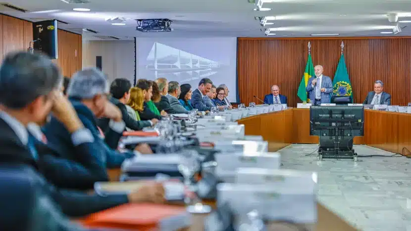 Primeira reunião ministerial do ano de 2024 - Foto: Ricardo Stuckert/Palácio do Planalto