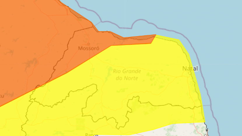 Inmet emite dois alertas para chuvas intensas de até 100mm | notícias do rio grande do norte Captura de tela 2024 03 16 154306