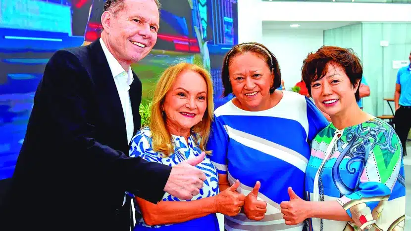 Júlio Ventura, Miriam de Sousa, a governadora Fátima Bezerra e a Ceo da BYD Sheilla Li