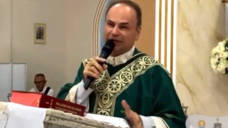Padre Stanley Dantas, da Paróquia de São João Batista, em São João do Sabugi / Foto: reprodução