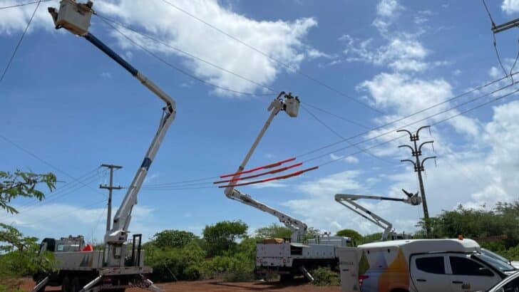 Cabos elétricos. Foto: Neoenergia Cosern