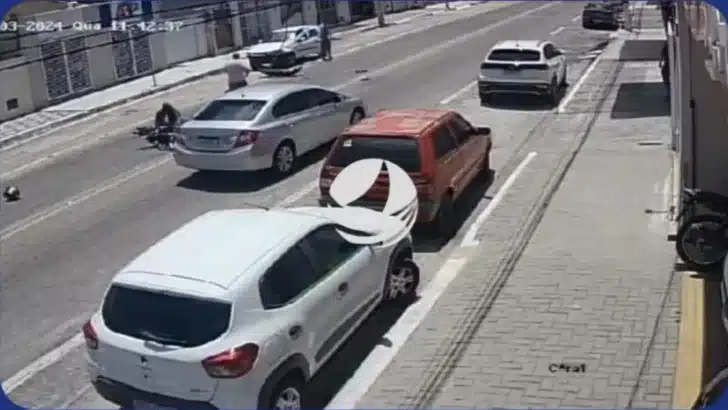 Motociclista atira em motorista após colisão em Natal nesta quarta 13 - Foto: Reprodução