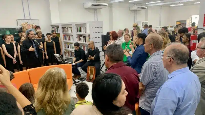 Parnamirim inaugura oficialmente biblioteca municipal professora elienai dantas cartaxo | notícias do rio grande do norte Cultura - Biblioteca inaugurada em PaRio Grande do Norteamirim - Foto: Ana Amaral