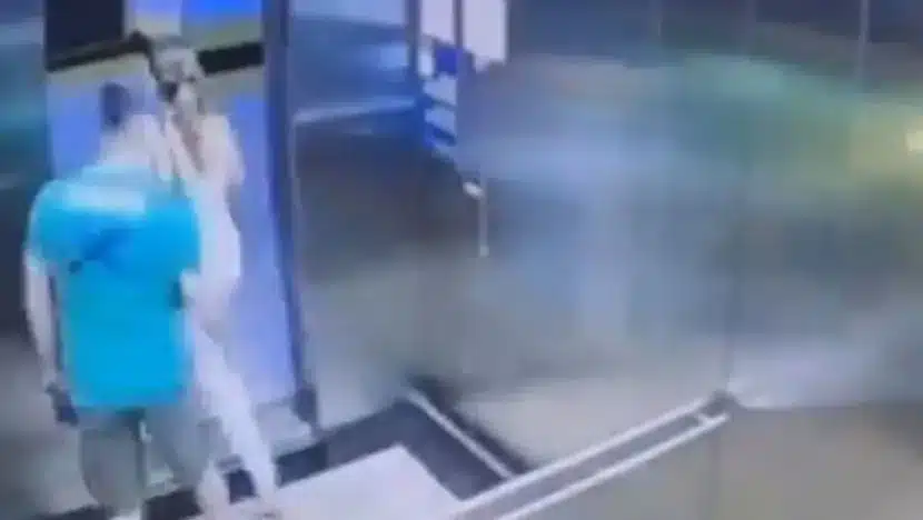 Homem assedia mulher dentro de elevador em Fortaleza; Polícia investiga o ocorrido com imagens de câmeras de segurança. Foto: Reprodução