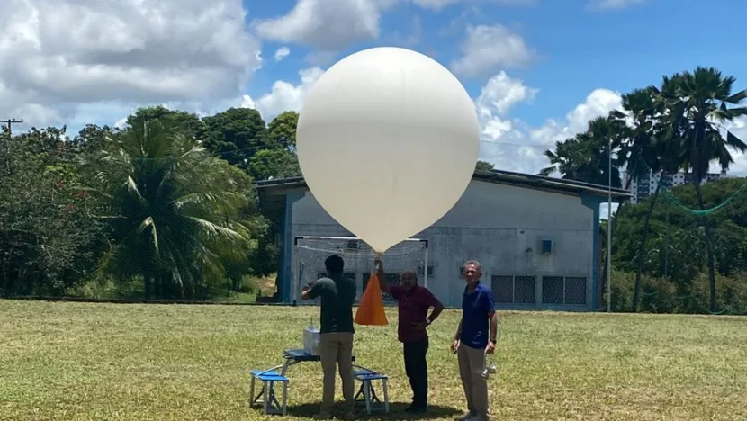 Técnicos da NASA lançam balão meteorológico em Natal - Foto: Divulgação