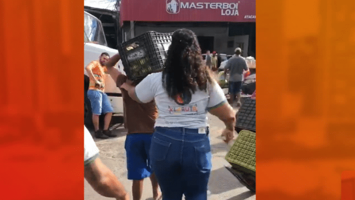 Mulher "prende" homem que furtou caixa de goiabas na Ceasa