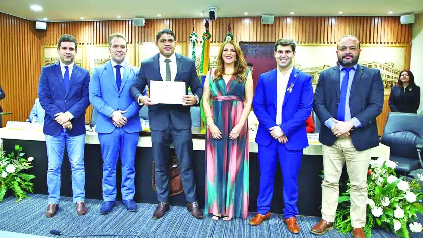 Ricardo Ferreira, diretor da Arena das Dunas ganhou título de cidadão natalense em comemorações de 10 anos do estádio. Foto: Verônica Macedo/CMN