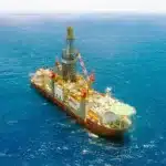 Sonda NS-42 utilizada pela Petrobras na perfuração do poço Morpho, em águas profundas do Amapá