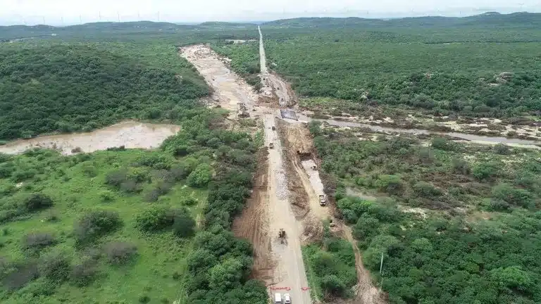 Nova ponte substituirá estrutura antiga na BR-304. Foto: DNIT.