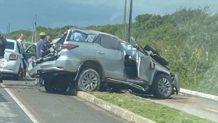 Acidente na Rota do Sol. Foto: Reprodução.