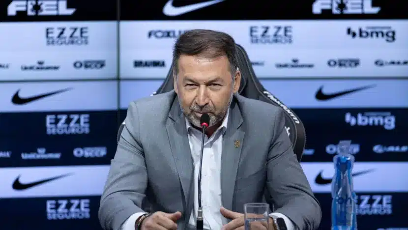 Augusto Melo, presidente do Corinthians / Foto: Rodrigo Coca/Agência Corinthians