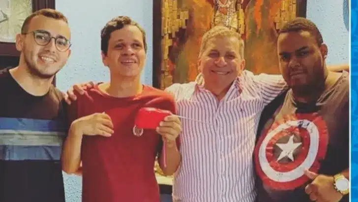 Luiz Almir comemora aniversário do filho em família / foto: divulgação