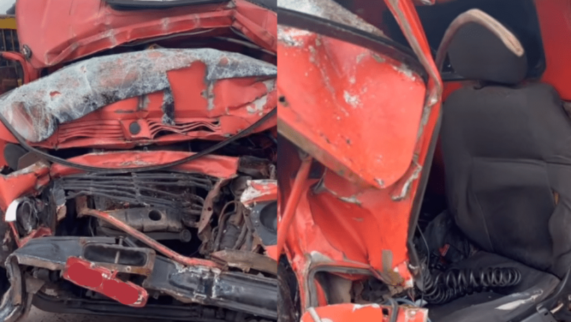 Acidente entre caminhão e carreta na BR-101 deixa homem ferido