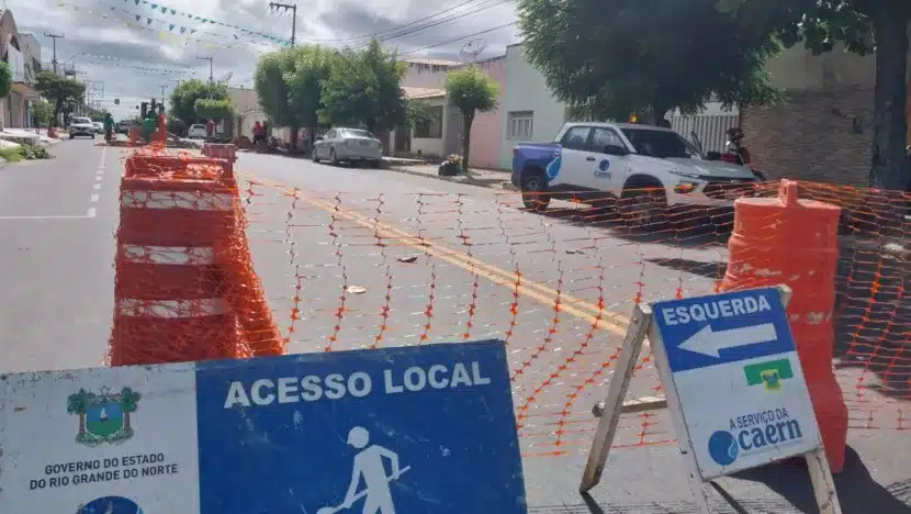 Caern interdita trecho da av. Alberto maranhão em mossoró | notícias do rio grande do norte caeRio Grande do Norte