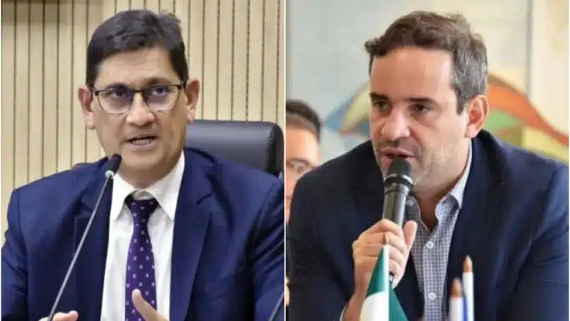 Secretário estadual de Administração, Pedro Lopes, e Carlos Eduardo Xavier, secretário de Fazenda do RN / Foto: montagem