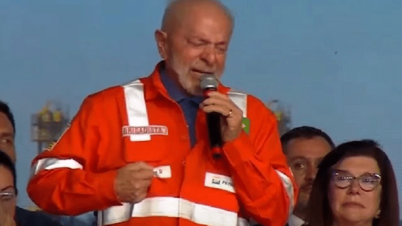 Presidente Lula durante discurso na Petrobras / Foto: reprodução