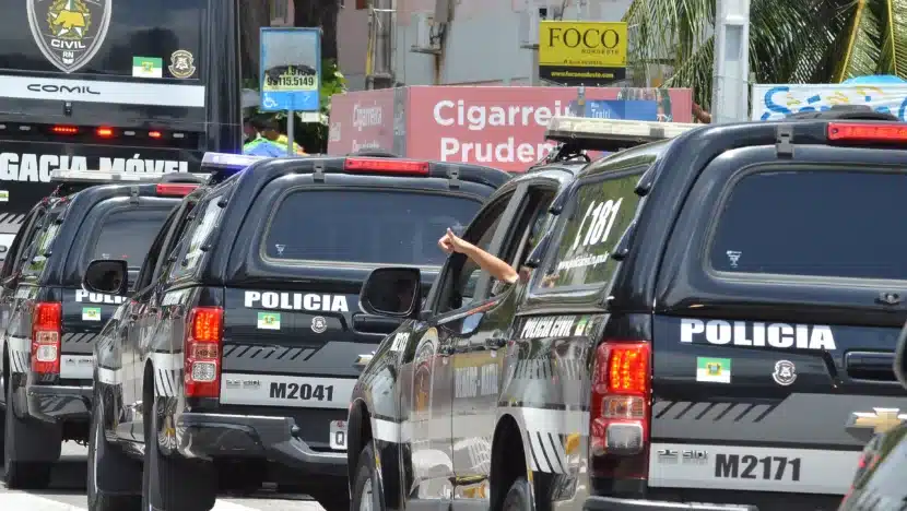 Viaturas da Polícia Civil do Rio Grande do Norte (PCRN) / Foto: José Aldenir - Agora RN