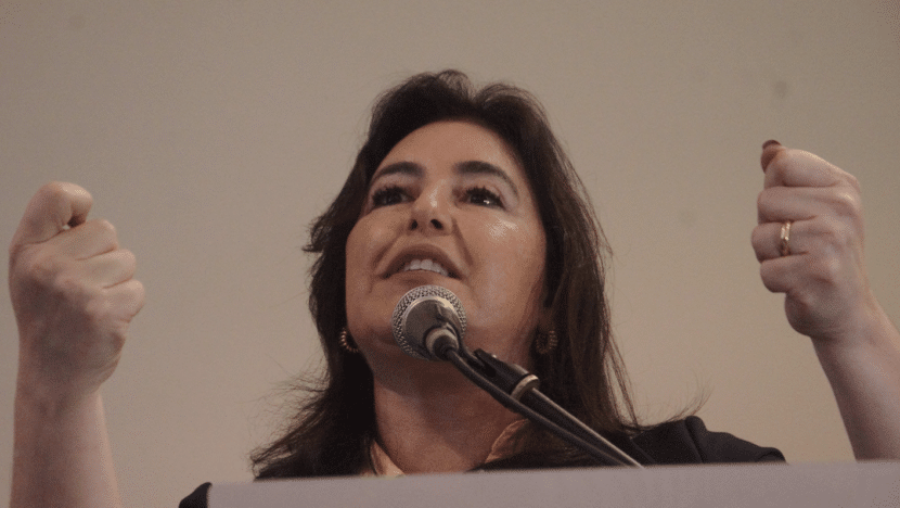 Simone tebet diz que deixará ministério do planejamento até 30 de março | notícias do rio grande do norte Ministra do Planejamento e Orçamento, Simone Tebet (MDB) em Natal / Foto: José Aldenir - Agora RN