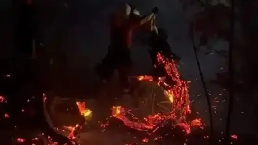 Corpo de bombeiros controlam fogo no conjunto San Ville, Zona Sul de Natal