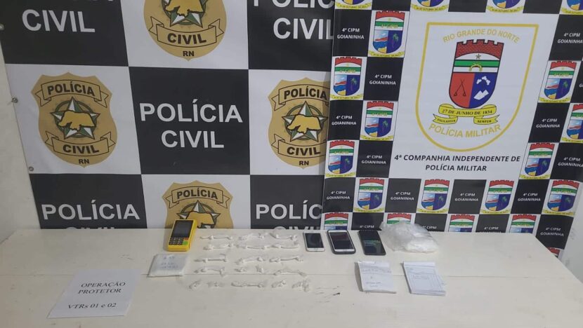 Polícia Civil e PM deflagram fecham ponto de venda de drogas em Tibau do Sul