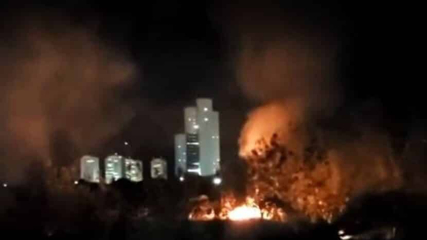 incendio zona sul