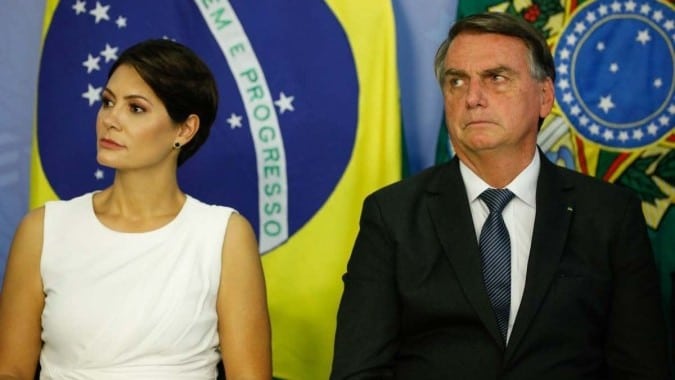 Bolsonaro recua sobre possibilidade de lançar Michelle à Presidência em 2026 - Foto: Alan Santos/PR