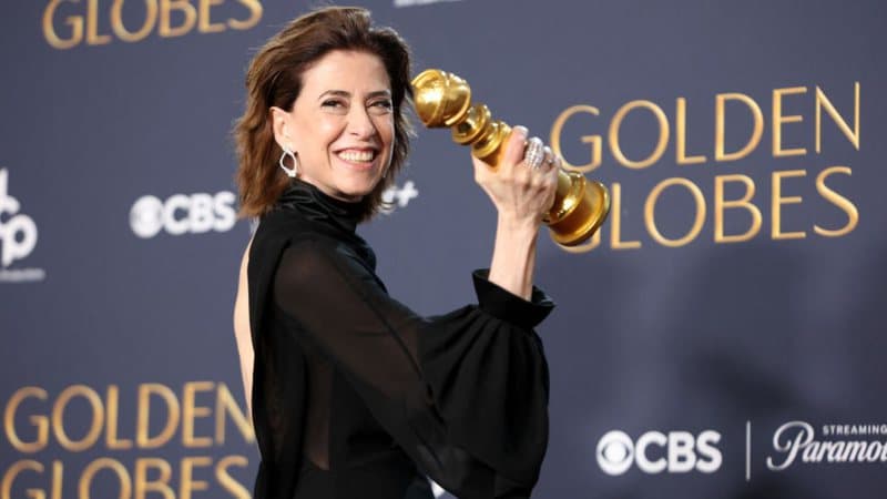 Fernanda Torres, ao ganhar o Globo de Ouro de Melhor Atriz na Categoria Drama / Foto: Matt Winkelmeyer via Getty Images