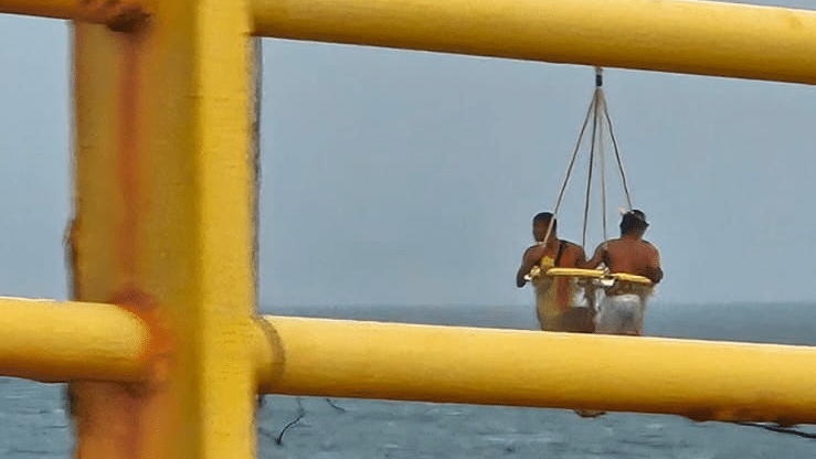 Pessoas sendo resgatadas - Foto: CBMRN
