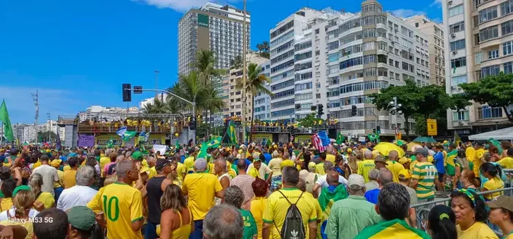 Bolsonaristas se reúnem no Rio de Janeiro e defendem anistia para o ex presidente e condenados do 8 1. Foto Gilberto Costa Agência Brasil