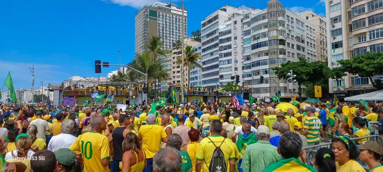 Bolsonaristas se reúnem no Rio de Janeiro e defendem anistia para o ex presidente e condenados do 8 1. Foto Gilberto Costa Agência Brasil