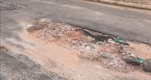 Vereador denuncia abandono de estrada entre Nova Esperança e Santa Tereza, em Parnamirim. Foto: Reprodução.