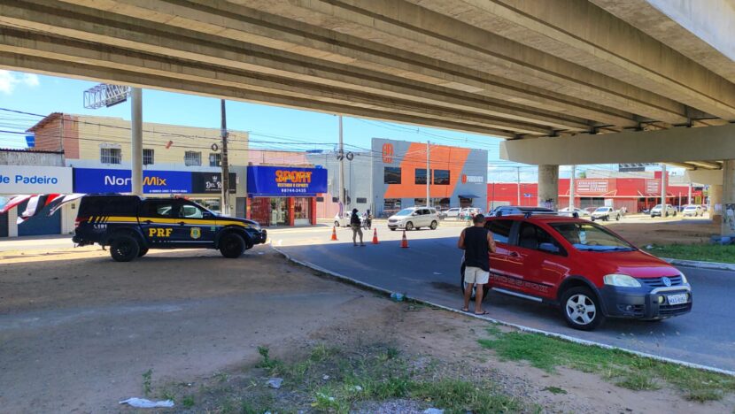 PRF intensificou ações de fiscalização e educação para o trânsito entre os dias 17 e 21 de abril nas rodovias federais do RN. Foto: Reprodução/PRF.