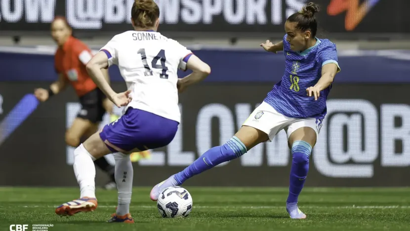 eua 2 a 0 brasil selecao fem amistoso 2025