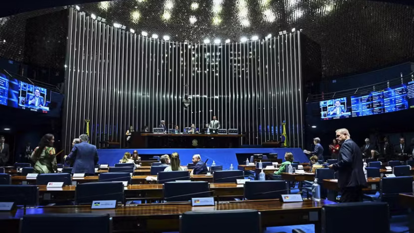 Plenário do Senado durante sessão — Foto: Andressa Anholete/Agência Senado