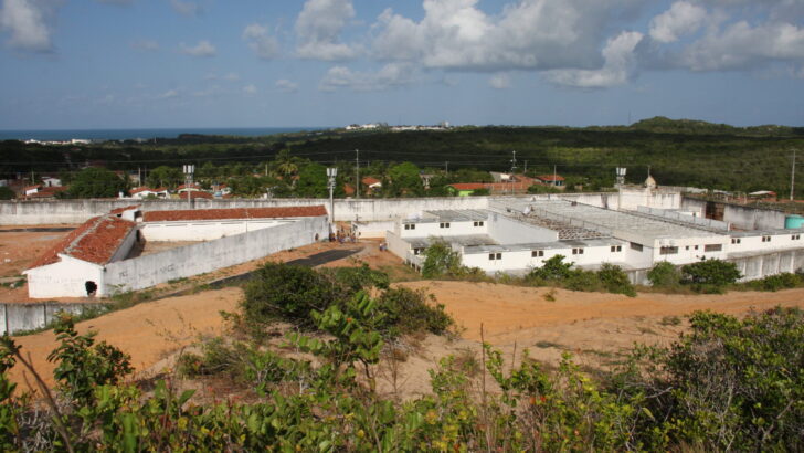 Imagem mostra a Penitenciária Estadual de Alcaçuz