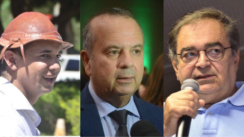 Allyson lidera para goveRio Grande do Norteador em Natal, mas é seguido de perto por Rogério e Álvaro - Foto: Reprodução.