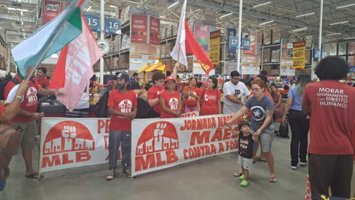 Invasão promovida pelo MLB em um supermercado de Natal em maio - Foto: MLB/Reprodução