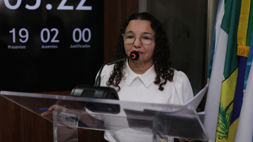 Vereadora Marleide Cunha. Foto: Cláudio Júnior/CMM