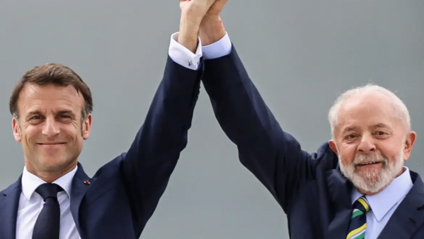 Presidente Luiz Inácio Lula da Silva e presidente francês, Emmanuel Macron - Foto: Fabio Charles Pozzebom/Agência Brasil