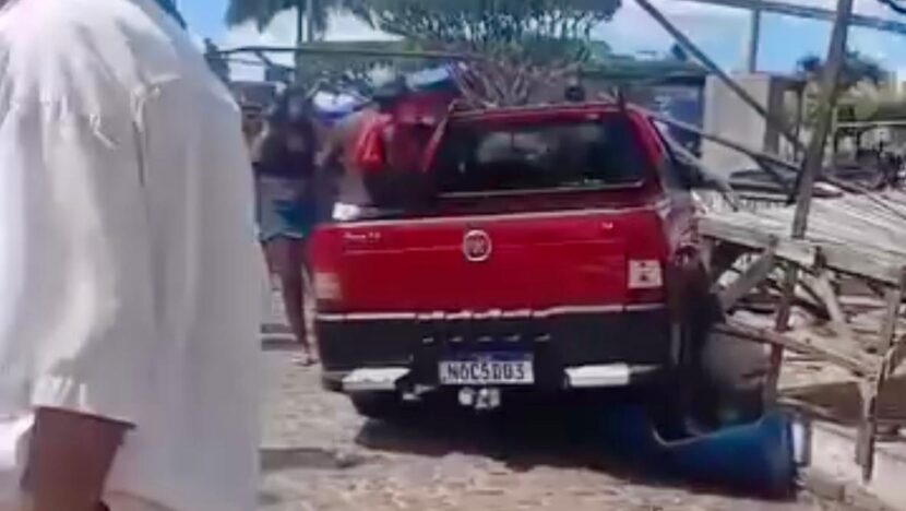 Motorista invade feira em Santa Maria e deixa nove feridos; um foi transferido para Natal - Foto: Reprodução