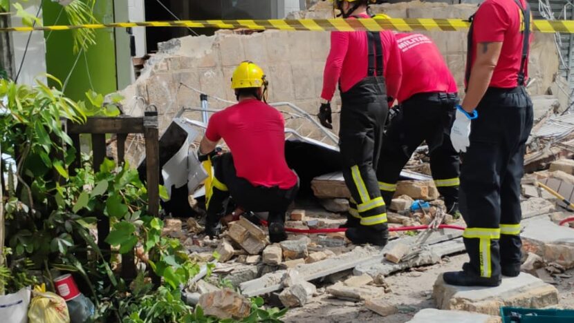 Homem morre após ser atingido por desabamento de laje de imóvel em Natal - Foto: Cedida