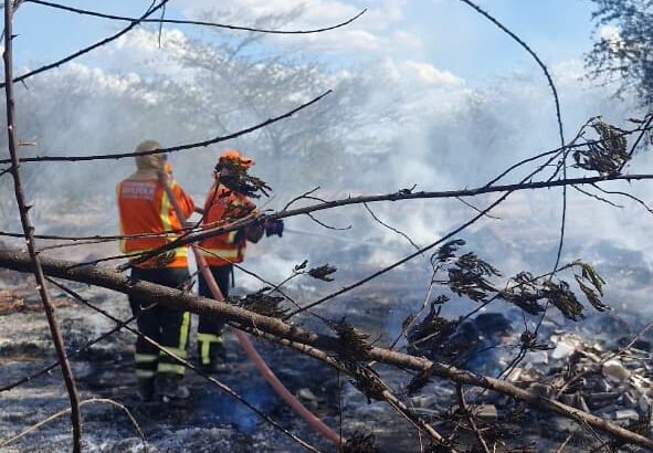Bombeiros combatem incêndios em Cruzeta e Caicó nesta segunda-feira 21 - Foto: CBMRN