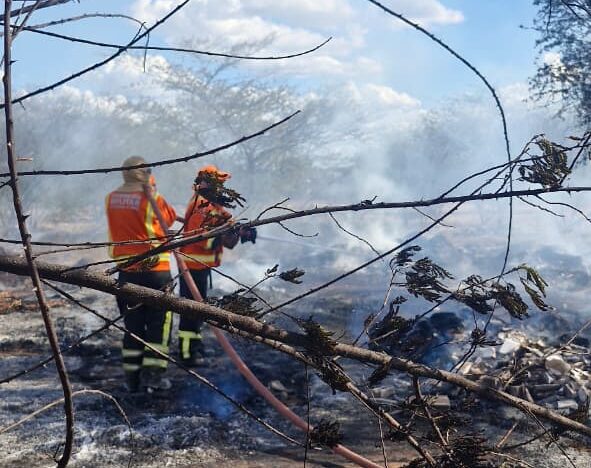 Bombeiros combatem incêndios em Cruzeta e Caicó nesta segunda-feira 21 - Foto: CBMRN